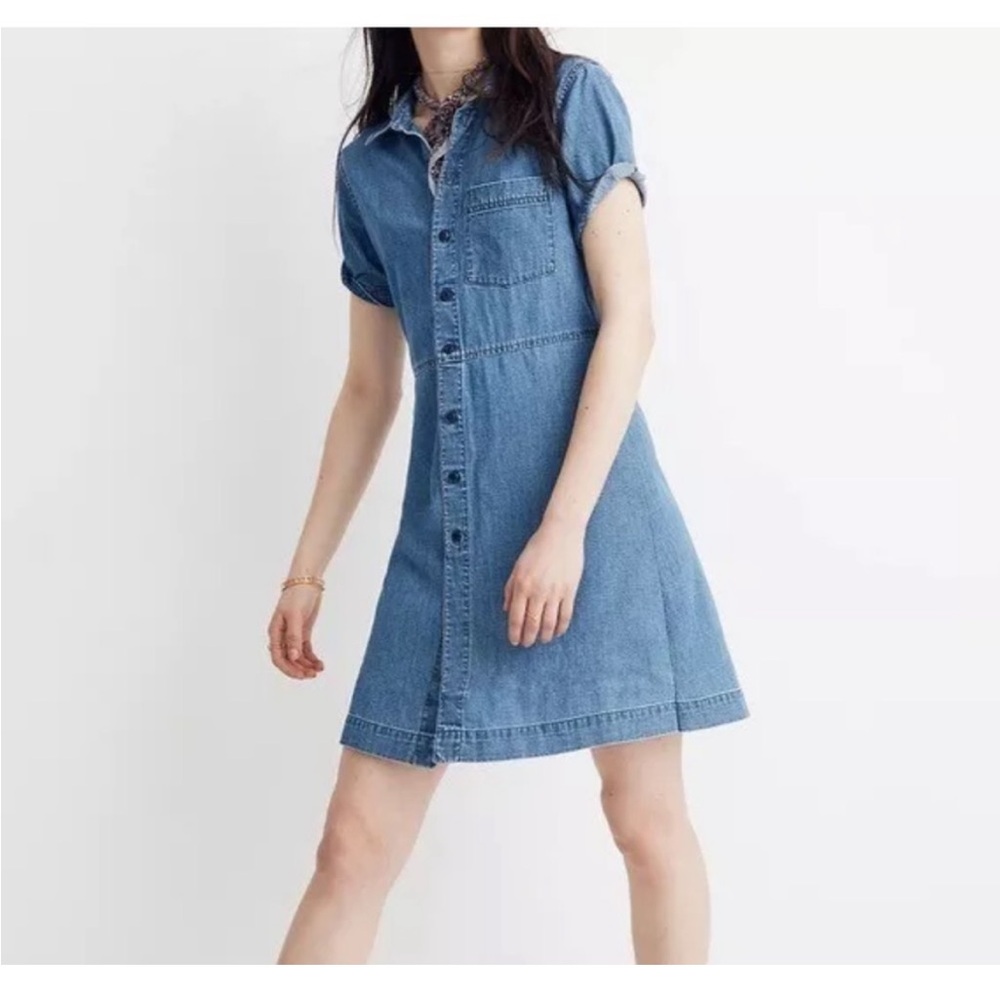 Madewell mini denim dress